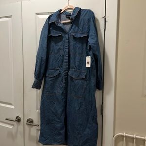 NWT Eloquii Denim Shirt Dress Size 18